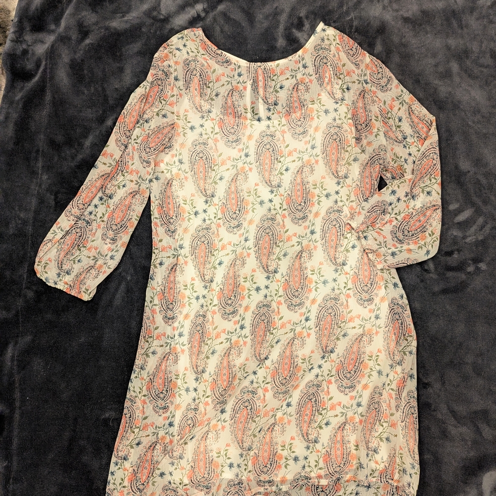 Paisley Print Dress